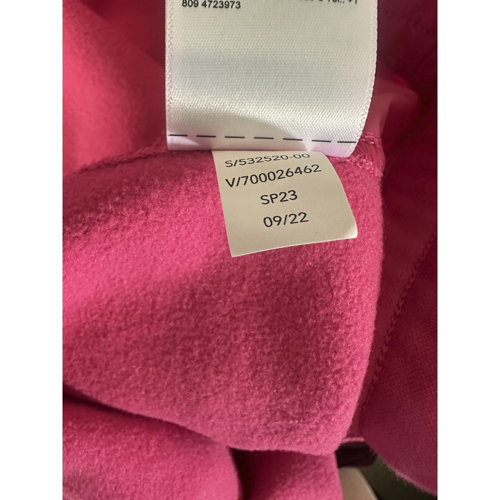 Athleta Triumph Hybrid Half Zip Sweatshirt Jacket Salvia Pink Fuchsia Small - Picture 12 of 15